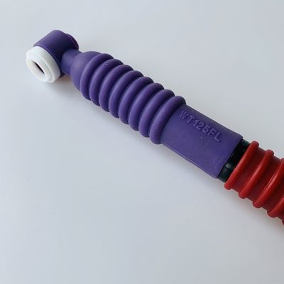 Suporte personalizado OEM Purple WT-125 FL Tig Torch Body Flexible Head TIG Welding Torch para Soldadura de Argo Arco
