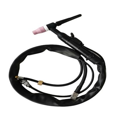 WT-17 10-25EU Gas Argon Tig Torch Pistola de soldadura refrigerada a ar para soldadura de metais Preto Vermelho
