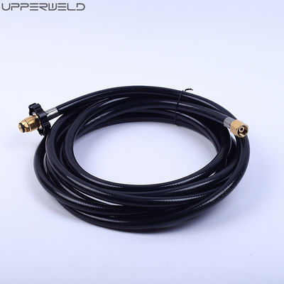 Adaptador de propano de GLP industrial de 12 pés com conexão rápida e mangueira de gás de borracha de 1/4 de polegada