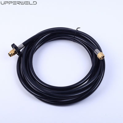 Adaptador de propano de GLP industrial de 12 pés com conexão rápida e mangueira de gás de borracha de 1/4 de polegada