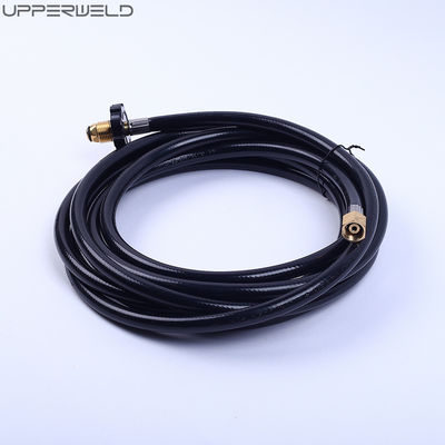 Adaptador de propano de GLP industrial de 12 pés com conexão rápida e mangueira de gás de borracha de 1/4 de polegada