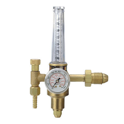Conexão de entrada de flagela feminina de 1/4 de polegada Regulador de nitrogênio Indicador de fluxo de latão amarelo HVAC