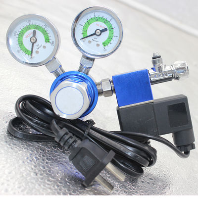 W21.8 G5/8 Thread Aquários regulador de CO2 com válvula solenoide 3500PSI saída Pressão