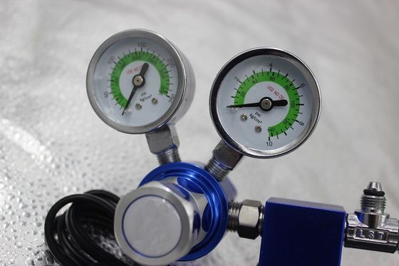 W21.8 G5/8 Thread Aquários regulador de CO2 com válvula solenoide 3500PSI saída Pressão