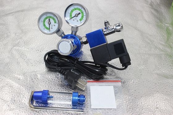 W21.8 G5/8 Thread Aquários regulador de CO2 com válvula solenoide 3500PSI saída Pressão
