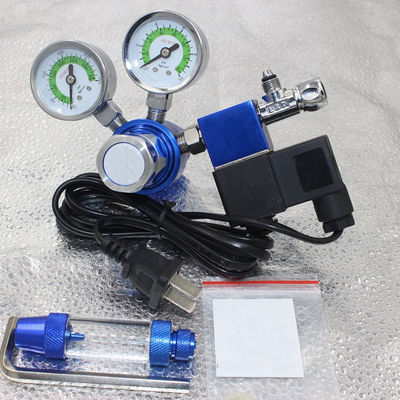 Válvulas solenoides Aquários Regulador de gás CO2 com pressão de saída 3500PSI e tanque de peixe