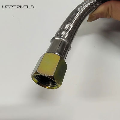 5ft vermelho e prateado propano de aço inoxidável trançado tanque de acampamento gás de gás LPG com gauge