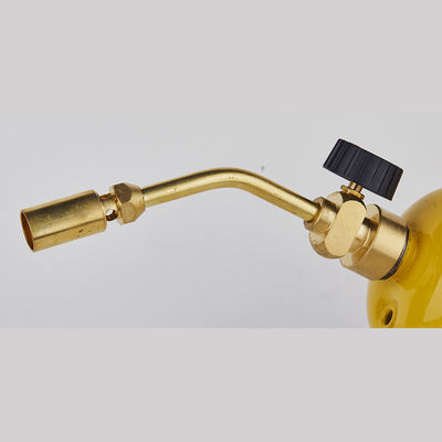 Manuseio MAPP Tocha de latão Feito auto-ignição Figura de chama 1200 graus Soldadura Tocha de mão