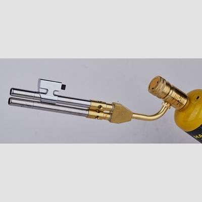 Manuseio MAPP Tocha de latão Feito auto-ignição Figura de chama 1200 graus Soldadura Tocha de mão