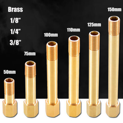 Tubos de gás liquefeito de latão de extensão de cordas de conector de tubos 1/8" 1/4" 3/8" cabeça feminina