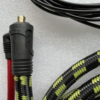 Cabeça de tocha flexível 10-25EU Plug TIG Soldagem Conjunto com cabo 4M conector de 5 pólos 150A