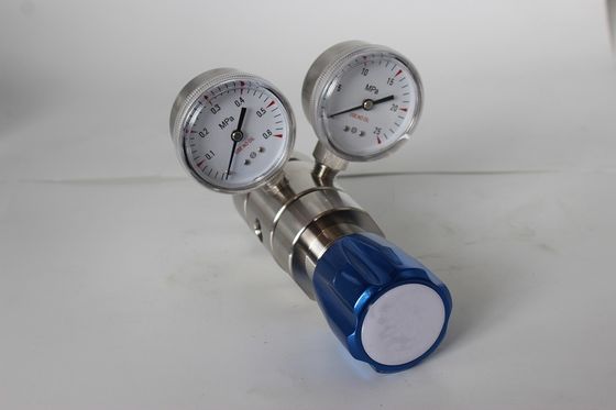 Regulador de laboratório de duplo estágio para medição de nitrogénio, hélio e argônio de gases especiais