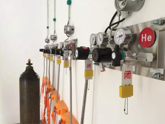 Regulador de laboratório de duplo estágio para medição de nitrogénio, hélio e argônio de gases especiais