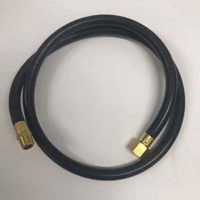 3/8&quot; MNPT x 1/2&quot; Female Flare Swivel Rubber LPG Hose para tanques de propano de alta pressão