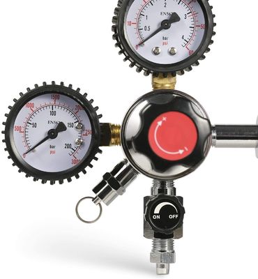 110V/220V Regulador de barril de cerveja de CO2 de duplo estágio com válvula de pressão de segurança e desempenho