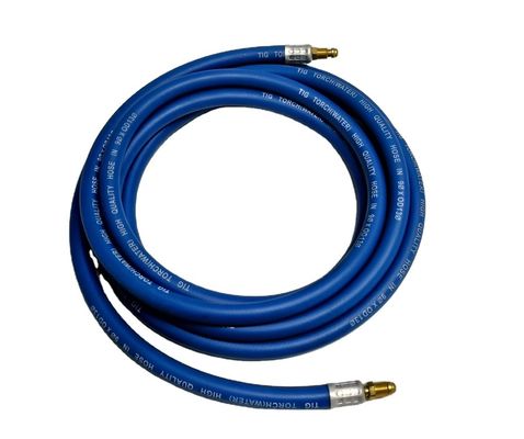 Tubina de refrigeração de água de soldadura Tig Tubina de energia superior Tig Torcha com tubulação azul em 9 * 0D13
