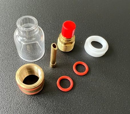 53GQ Adaptador de Lentes de Gás Wedge Collet TIG Soldadura Kit de Consumíveis para uma melhor cobertura de gás