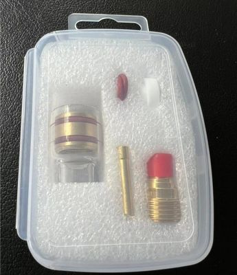 53GQ Adaptador de Lentes de Gás Wedge Collet TIG Soldadura Kit de Consumíveis para uma melhor cobertura de gás
