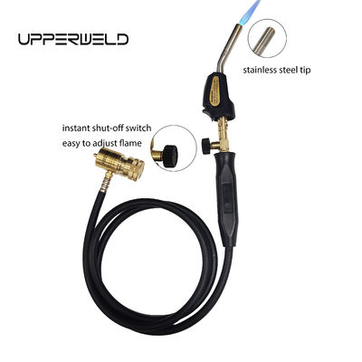 Brazing MAPP Tocha de propano Tocha de aquecimento turbo para refrigeração HVAC Finish preto