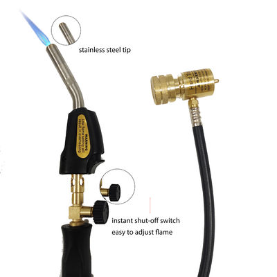 Brazing MAPP Tocha de propano Tocha de aquecimento turbo para refrigeração HVAC Finish preto