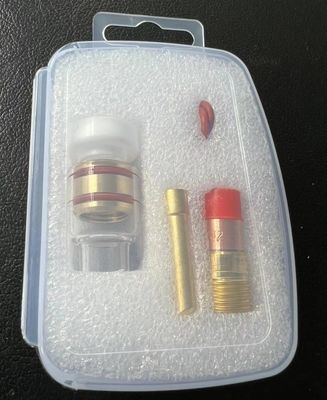 Acessórios TIG Kit de bico transparente 53GQ Adaptador de lente de gás Collete de cunha para soldagem transparente