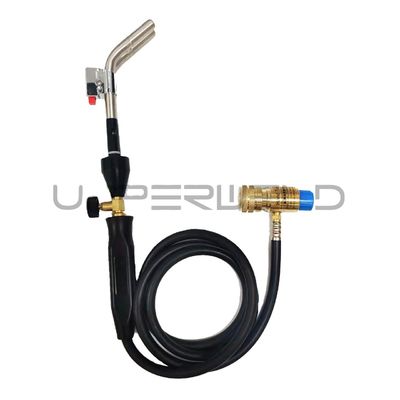 Suporte personalizado Push Button Ignition Mapp Gas Propane Brazing Torch com dois queimadores OEM
