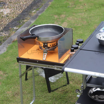 Mesa de acampamento de alumínio multifuncional para cozinhar facilmente e churrasco em atividades ao ar livre