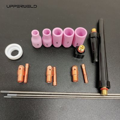 Acessórios essenciais de solda TIG 13N Kit de bocal cerâmico para peças sobressalentes de tocha WP9/20