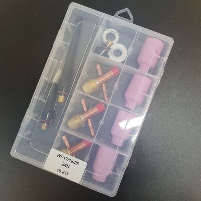 Kit de bocal de cerâmica de 54N durável para acessórios essenciais da tocha de soldagem TIG WP17/18/26