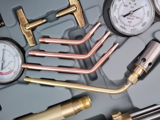 Kit de corte de solda Regulador de gás de oxigénio acetileno com mangueira dupla e bocal de corte