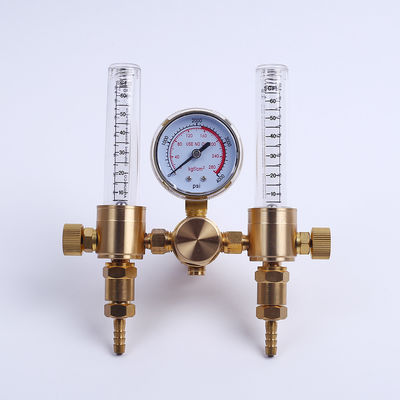 Regulador de Argão de Alta Pressão Dual Fluxímetro de CO2 para Ligação de Gás de Soldadura Mig Tig