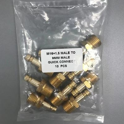 Adaptador TIG de ligação M16 * 1,5 macho a 9mm macho