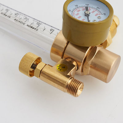 Redutor de gás CGA320 CGA580 Conexão de entrada TIG Soldador MIG Medidor de soldagem CO2 Medidor de caudal Regulador de argônio