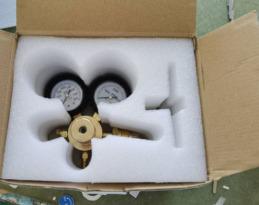 0-800 PSI Pressão CGA580 Regulador de nitrogénio de entrada para purificação HVAC feito de latão sólido