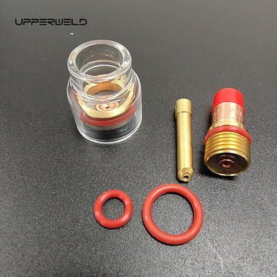 Acessórios de solda TIG WP-17/18/26 Kit de bocal de champanhe com adaptador 1,6 mm