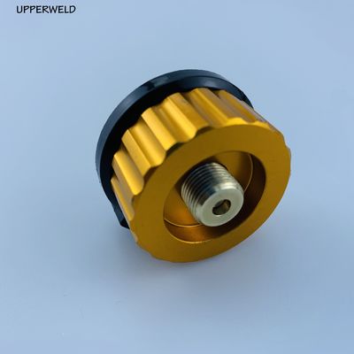 Adaptador de entrada de tanque de propano exterior para queimadores de fogão de campo de churrasco amarelo