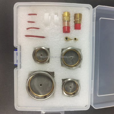 Kit de acessórios da tocha de soldagem TIG para WP17/18/26 54NQCN Conjunto completo de consumíveis TIG