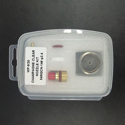 1.6mm TIG Soldagem Tocha de Vidro 14 Collet de Copo e WP920 bico de soldagem para soldagem