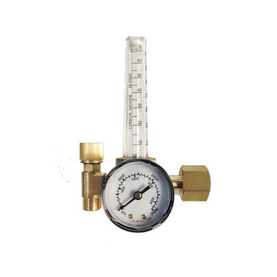 Mini CO2/Argon Flowmeter Regulador de gases industriais com construção em latão amarelo