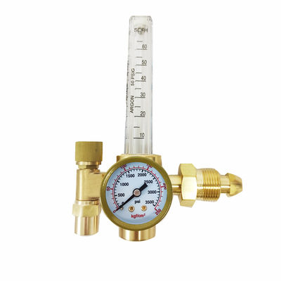 Mini CO2/Argon Flowmeter Regulador de gases industriais com construção em latão amarelo