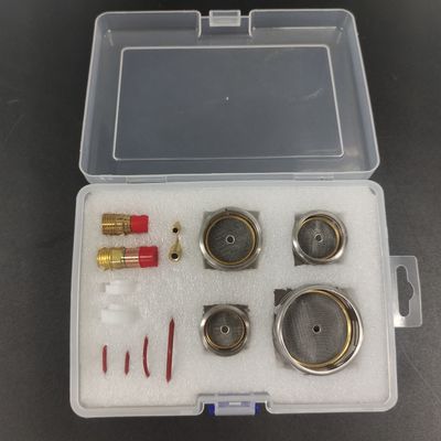 0.05kg 12-14-16-24 Lente de gás 54NQCN TIG Consumíveis de solda Copo de vidro para WP17 18 26
