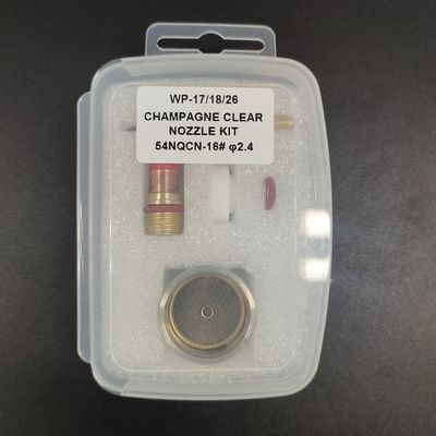 0.05kg 12-14-16-24 Lente de gás 54NQCN TIG Consumíveis de solda Copo de vidro para WP17 18 26