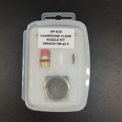 0.05kg 12-14-16-24 Lente de gás 54NQCN TIG Consumíveis de solda Copo de vidro para WP17 18 26