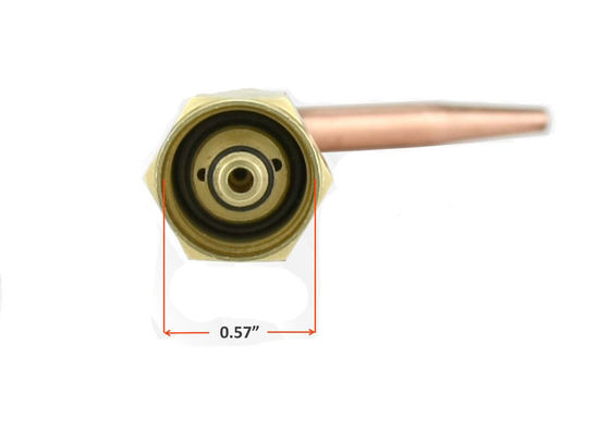 Nozzle de ponta de tocha de aquecimento de cobre de oxigénio acetileno de trabalho médio para solda e corte