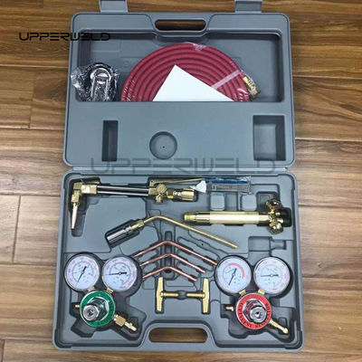 Foguete portátil de corte de gás de oxigénio acetileno e kit de soldagem para regulador de carga média