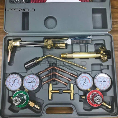 Foguete portátil de corte de gás de oxigénio acetileno e kit de soldagem para regulador de carga média