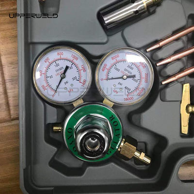 Foguete portátil de corte de gás de oxigénio acetileno e kit de soldagem para regulador de carga média