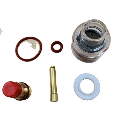 WP-9/20/25 Série superior TIG Soldagem Tocha Lente de gás 10 Kit de Taça de Pirra de Vidro para Kit Grande