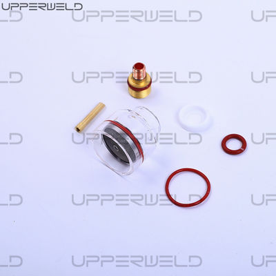TIG Soldagem Tocha Lente de Gás Stubby 12 Pyre Glass Cup Kit de bico transparente Para WP-17/18/26