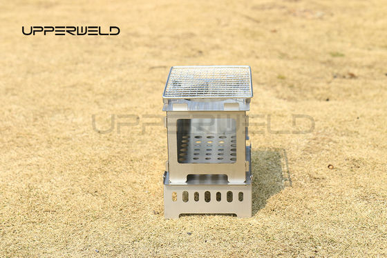 Grelha de churrasco portátil de aço inoxidável 304 para caminhadas acampamento piquenique ferramenta de cozinha ao ar livre